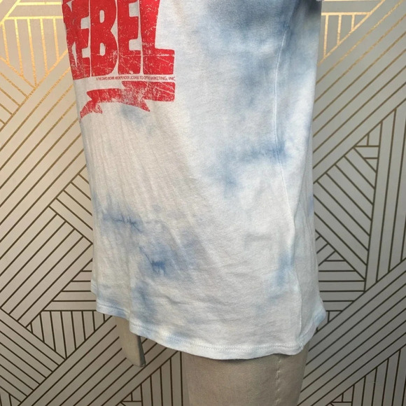 Chaser Rebel Rebel David Bowie Blue‎ Tie Dye Tee - Picture 6 of 11
